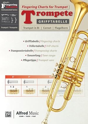 Seller image for Grifftabelle fr Trompete / Fingering Charts for Trumpet : Trumpet in Bflat / Cornet / Flugelhorn for sale by GreatBookPrices