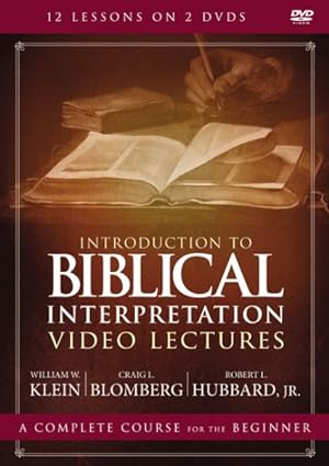 Imagen del vendedor de Introduction to Biblical Interpretation Video Lectures : An Introduction a la venta por GreatBookPrices