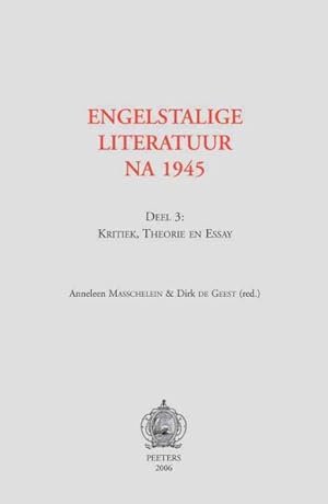 Image du vendeur pour Engelstalige Literatuur Na 1945 : Kritiek, Theorie En Essay -Language: Dutch mis en vente par GreatBookPrices