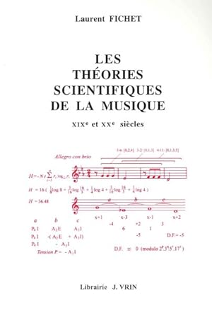 Bild des Verkufers fr Les Theories Scientifiques De La Musique : Aux XIX Et XX Siecles -Language: French zum Verkauf von GreatBookPrices