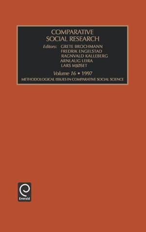 Seller image for Comparative Social Research, 1997 : Methodological Issues in Comparative Social Science for sale by GreatBookPrices