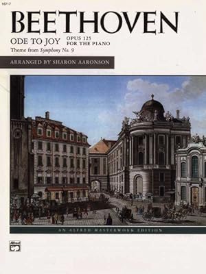 Imagen del vendedor de Ode to Joy : Theme from 9th Symphony, Opus 125 for the Piano a la venta por GreatBookPrices