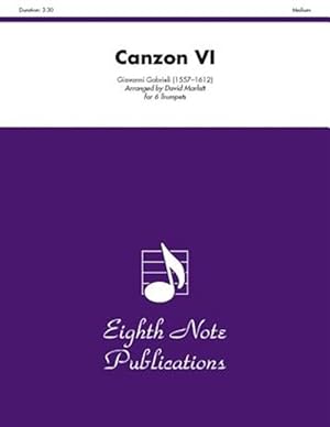 Image du vendeur pour Canzon VI : Score & Parts mis en vente par GreatBookPrices
