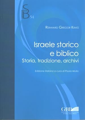 Seller image for Israele Storico E Biblico : Storia, Tradizione, Archivi -Language: italian for sale by GreatBookPrices