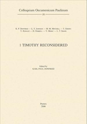 Seller image for 1 Timothy Reconsidered for sale by GreatBookPrices