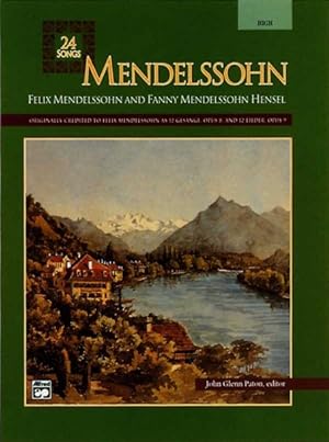 Seller image for Mendelssohn : 24 Songs, Medium Voice for sale by GreatBookPrices