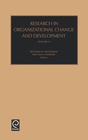 Image du vendeur pour Research in Organizational Change and Development : 2001 mis en vente par GreatBookPrices