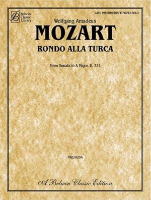 Imagen del vendedor de Rondo Alla Turca : From Sonata in a Major, K. 331: Late Intermediate Piano Solo a la venta por GreatBookPrices