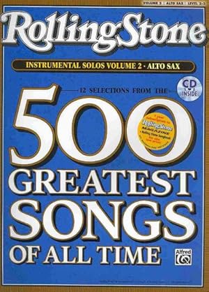 Image du vendeur pour RollingStone Instrumental Solos Alto Sax : Volume 2 Level 2-3 mis en vente par GreatBookPrices