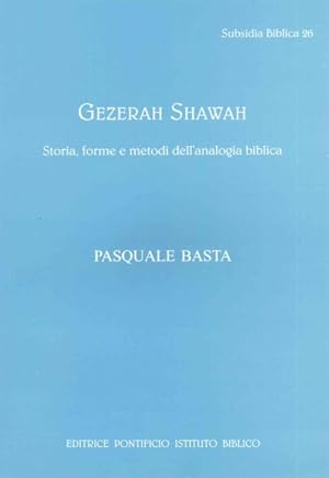 Image du vendeur pour Gezerah Shawah : Storia, forme e metodi dell'analogia biblica -Language: italian mis en vente par GreatBookPrices