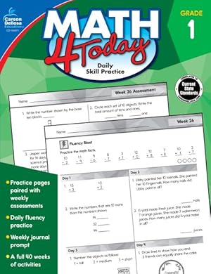 Seller image for Math 4 Today, Grade 1 : Daily Skill Practice for sale by GreatBookPrices