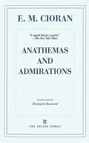 Seller image for Anathemas and Admirations for sale by GreatBookPrices