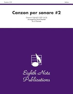 Seller image for Canzon Per Sonare No. 2 : Score & Parts for sale by GreatBookPrices