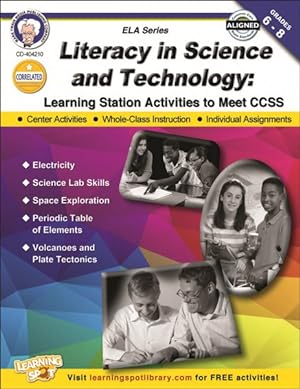 Seller image for Literacy in Science and Technology, Grades 6 - 8 : Learning Station Activities to Meet CCSS for sale by GreatBookPrices