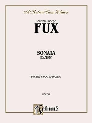 Seller image for Sonata, Canon for Two Violas and Basso Continuo for sale by GreatBookPrices