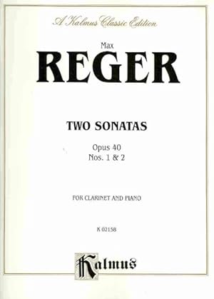 Bild des Verkufers fr Two Sonatas, Op. 40, Nos. 1 & 2 : A Kalmus Classic Edition, For Clarinet and Piano zum Verkauf von GreatBookPrices