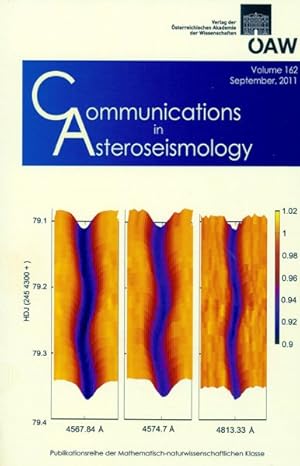 Bild des Verkufers fr Communications in Asteroseismology 162 zum Verkauf von GreatBookPrices