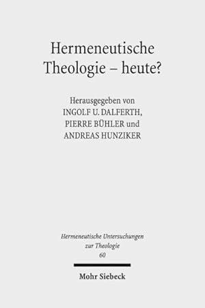 Bild des Verkufers fr Hermeneutische Theologie - Heute? -Language: german zum Verkauf von GreatBookPrices