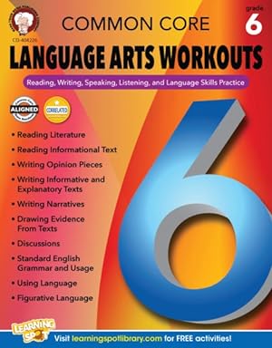 Imagen del vendedor de Common Core Language Arts Workouts, Grade 6 a la venta por GreatBookPrices