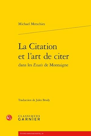 Seller image for La Citation Et L'art De Citer -Language: French for sale by GreatBookPrices