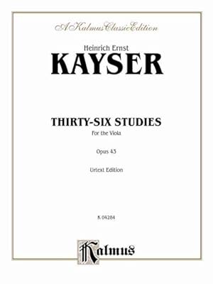 Bild des Verkufers fr Thirty-six Studies, Op. 43 : Kalmus Edition zum Verkauf von GreatBookPrices