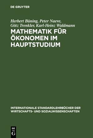 Seller image for Mathematik Fr konomen Im Hauptstudium -Language: german for sale by GreatBookPrices