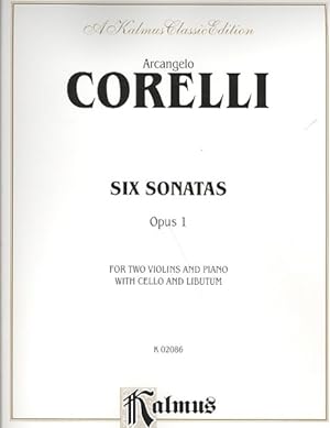 Imagen del vendedor de Arcangelo Corelli Six Sonatas Opus 1 a la venta por GreatBookPrices
