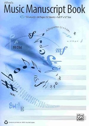 Bild des Verkufers fr Alfred's Music Manuscript Book : 10-stave zum Verkauf von GreatBookPrices