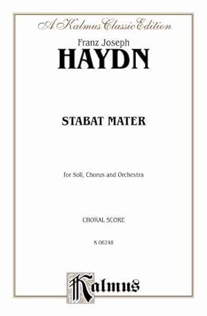 Seller image for Stabat Mater : For Soli, Chorus and Orchestra, Choral Score -Language: latin for sale by GreatBookPrices
