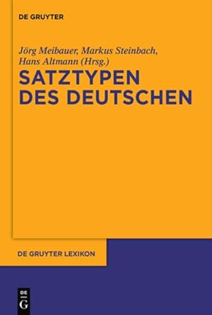 Seller image for Satztypen Des Deutschen -Language: german for sale by GreatBookPrices