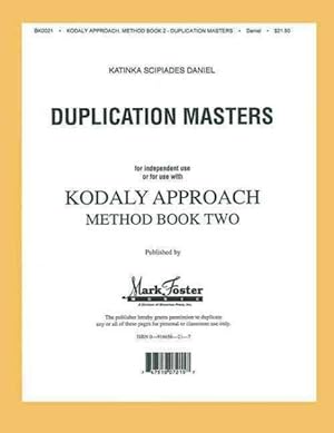 Bild des Verkufers fr Kodaly Approach : Method Book Two - Transparencies zum Verkauf von GreatBookPrices