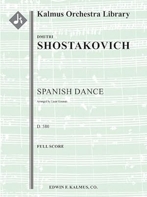 Image du vendeur pour Spanish Dance, D. 580 : Score mis en vente par GreatBookPrices