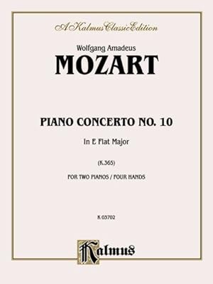 Imagen del vendedor de Mozart Piano Concerto No 10 K.365 a la venta por GreatBookPrices