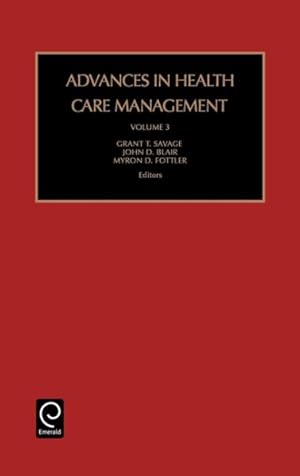 Seller image for Advances in Health Care Management for sale by GreatBookPrices