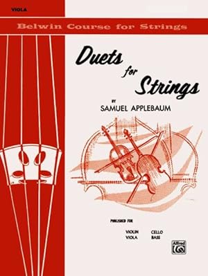 Imagen del vendedor de Duets for Strings for Viola, Book I a la venta por GreatBookPrices