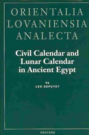 Image du vendeur pour Civil Calendar and Lunar Calendar in Ancient Egypt mis en vente par GreatBookPrices