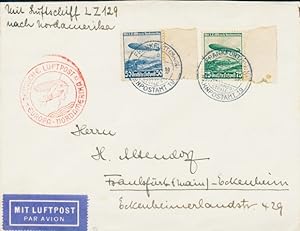 Brief 1. Nordamerikafahrt 1936, LZ 129 Graf Hindenburg, Deutsche Luftpost Europa-Nordamerika