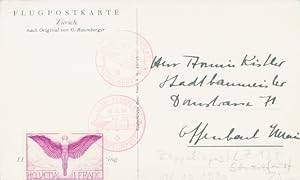 Ansichtskarte / Postkarte Schweizfahrt 12.10.1930, LZ 127 Graf Zeppelin, Bern Flugplatz