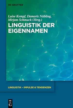Seller image for Linguistik Der Eigennamen -Language: german for sale by GreatBookPrices