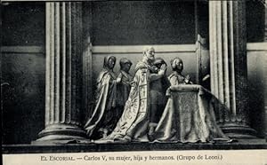 Ansichtskarte / Postkarte San Lorenzo de El Escorial Madrid, Carlos V., seine Frau, Tochter, Brüder