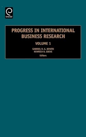Immagine del venditore per Progress in International Business Research venduto da GreatBookPrices