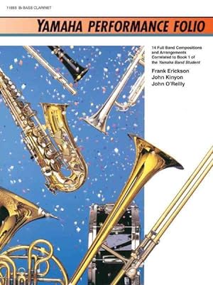 Bild des Verkufers fr Yamaha Performance Folio for Bass Clarinet zum Verkauf von GreatBookPrices