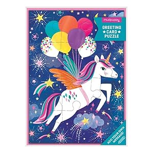 Seller image for Unicorn Party Greeting Card Puzzle for sale by GreatBookPrices