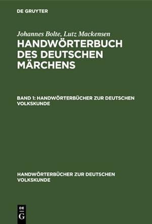 Seller image for Handwrterbuch Des Deutschen Mrchens -Language: german for sale by GreatBookPrices