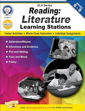 Seller image for Reading, Grades 6 - 8 : Literature Learning Stations for sale by GreatBookPrices