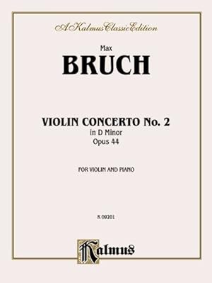 Bild des Verkufers fr Violin Concerto in D Minor, Op. 44 : Kalmus Edition zum Verkauf von GreatBookPrices