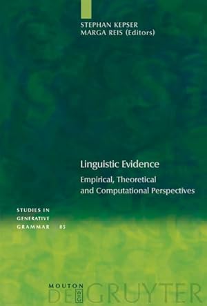 Seller image for Linguistic Evidence : Empirical, Theoretical And Computational Perspectives for sale by GreatBookPrices