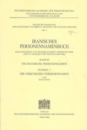 Seller image for Iranisches Personennamenbuch : Neuiranische Personennamen: Die Ossetischen Personennamen -Language: German for sale by GreatBookPrices