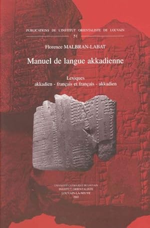 Imagen del vendedor de Manuel De Langue Akkadienne : Lexiques Akkadien-francais Et Francais-akkadien a la venta por GreatBookPrices