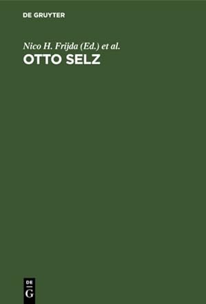 Seller image for Otto Selz : His Contribution to Psychology for sale by GreatBookPrices